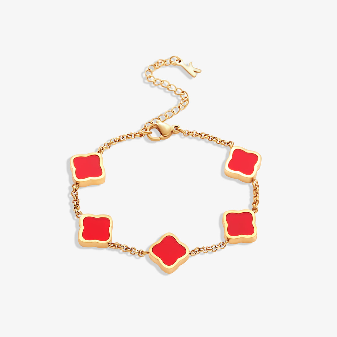 Celine Clover Bracelet - Black-Gold