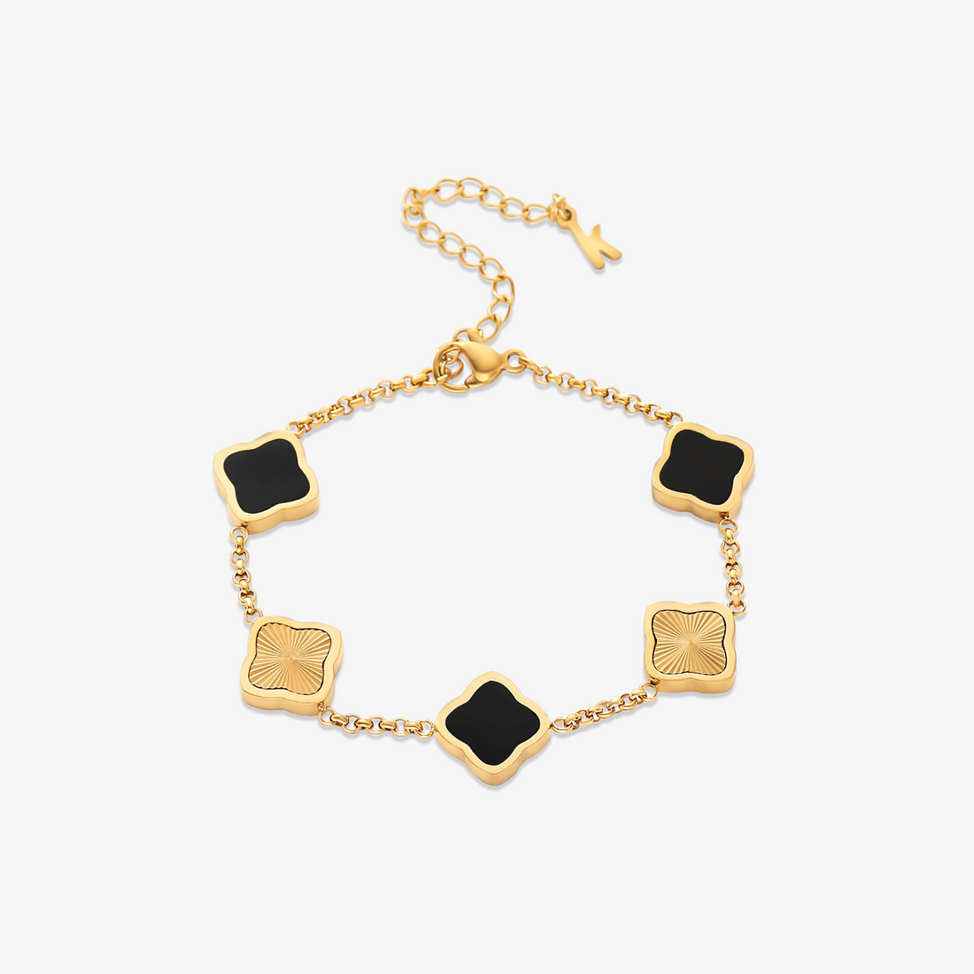 Celine Clover Bracelet - Black