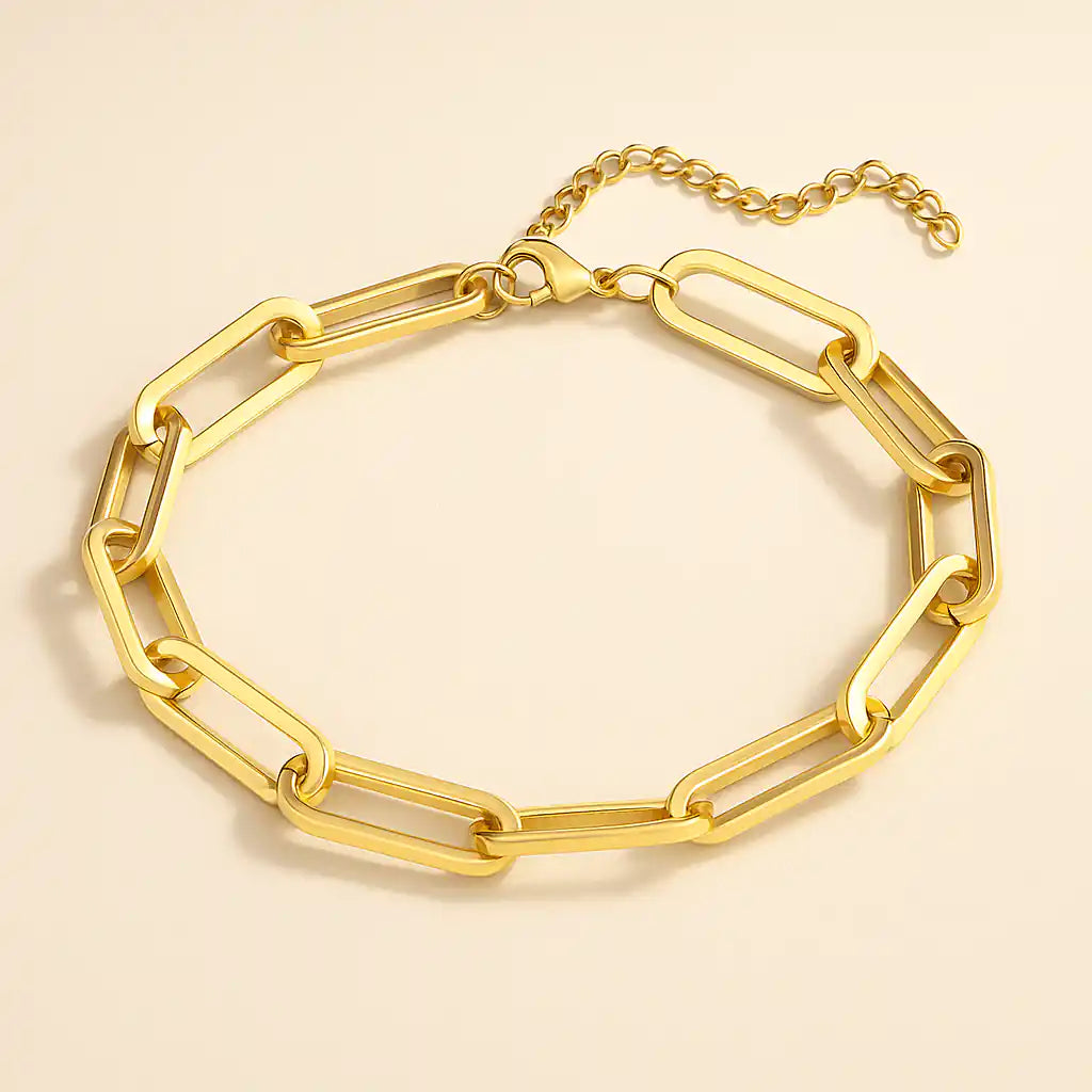 Tulum Chunky Paperclip Bracelet